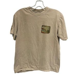 Crazy Shirts Kona Coffee Dyed Graphic Waikiki Short Sleeve Tee Unisex Small